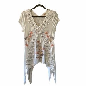 Sundance Floral Embroidered Top Medium